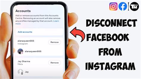 how to disconnect facebook account from email