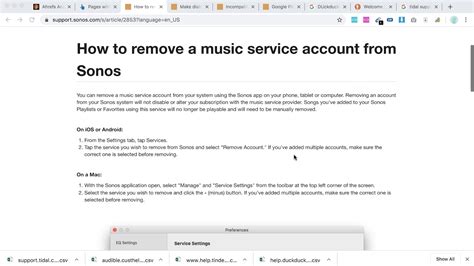 how to disconnect spotify from sonos