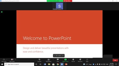 how to display a presentation on zoom