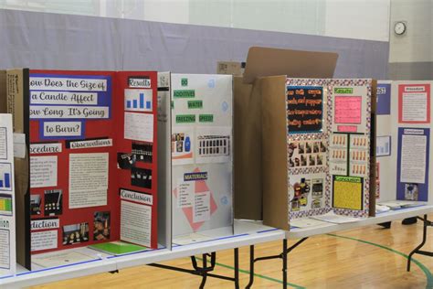 how to display a science fair project