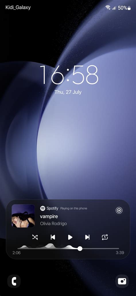 how to display music player on lock screen