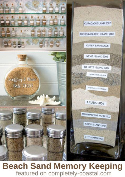 how to display sand from different beaches