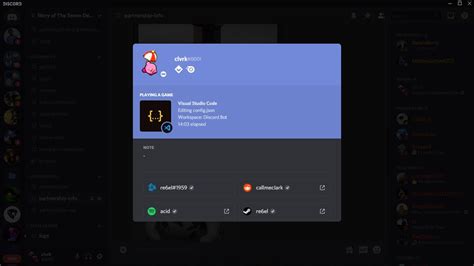 how to display vs code in discord