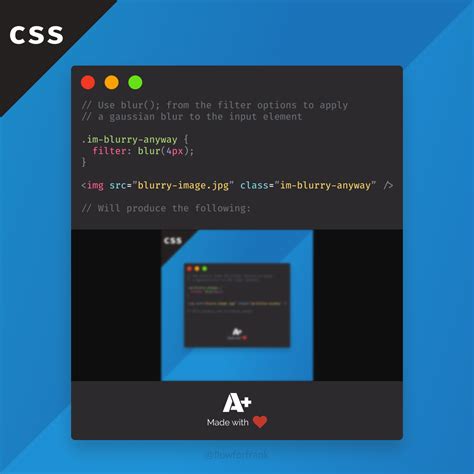 how to do a background blur in css