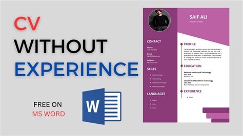 how to do a cv without word