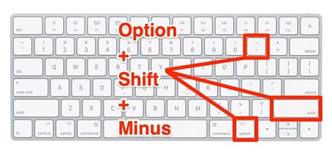 how to do a dash on mac keyboard