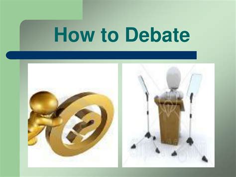 how to do a debate presentation