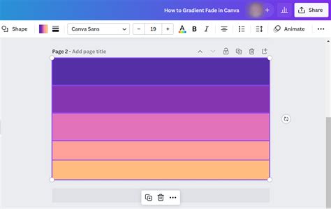 how to do a gradient fade in canva