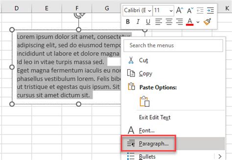 how to do a line space in excel
