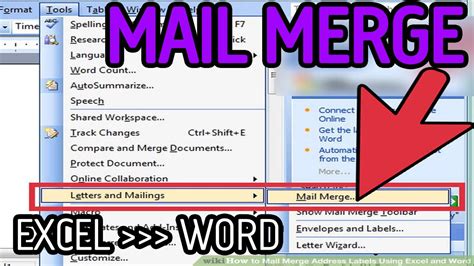 how to do a mail merge from excel to word for emails