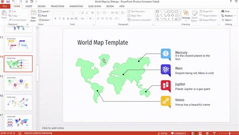 how to do a map in powerpoint