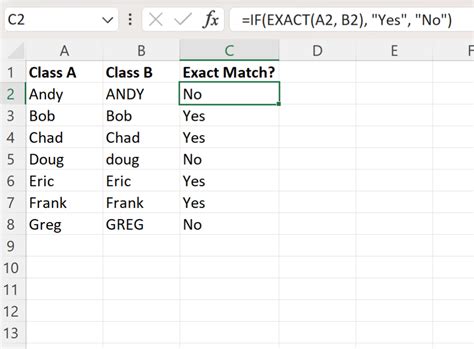 how to do a not exact match in excel