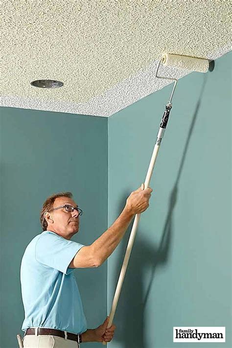 how to do a popcorn ceiling with a roller