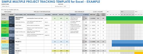 how to do a project tracker in excel