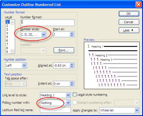 how to do a scheme in word