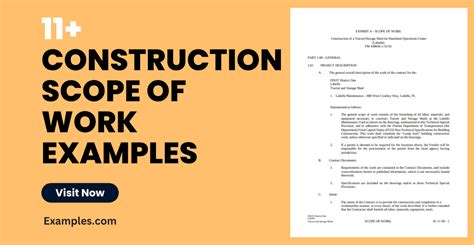 how to do a scope of work for construction