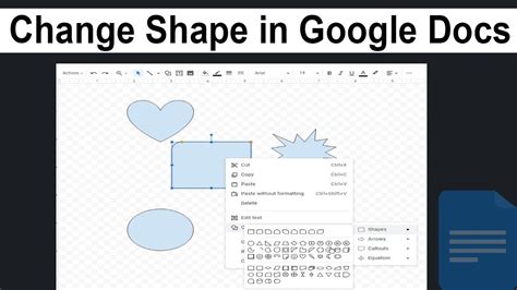 how to do a shape in google docs