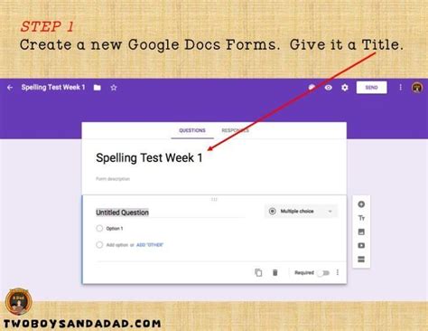 how to do a spelling test on google forms
