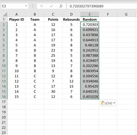 how to do a stratified random sample in excel
