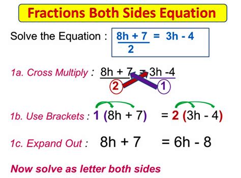 how to do algebra with fractions on both sides