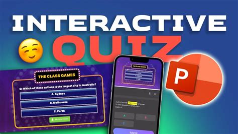 how to do an interactive quiz on powerpoint
