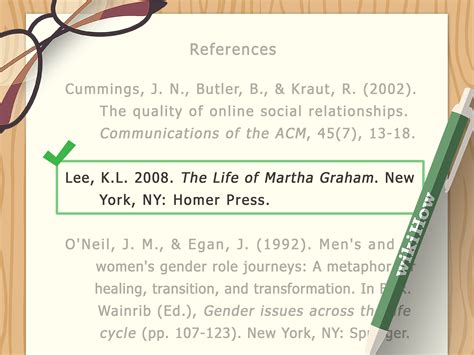 how to do apa format cite