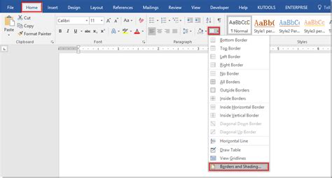 how to do around text in word