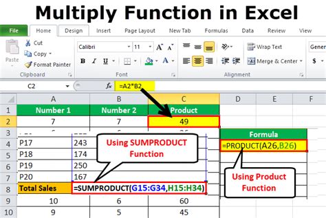 how to do array multiplication in excel