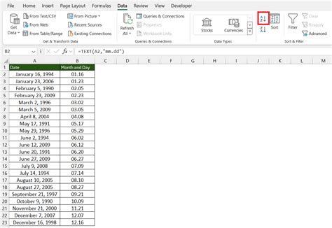 how to do ascending order in excel sheet