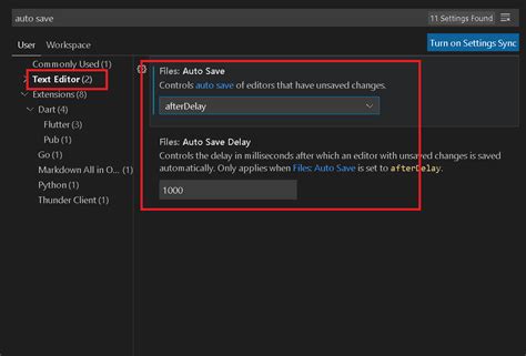 how to do auto save in vscode