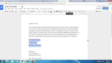 how to do block format in google docs