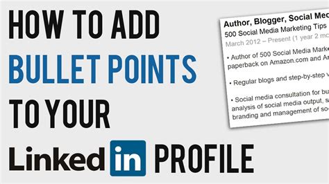 how to do bullet points in linkedin post