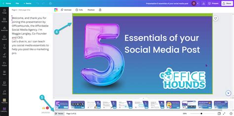 how to do canva presentation on zoom