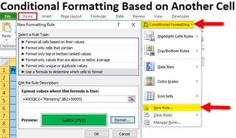 how to do conditional formatting based on words