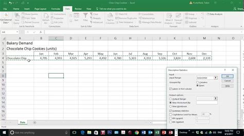 how to do data analysis in excel 2016