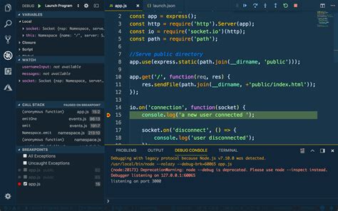 how to do debugging in vs code
