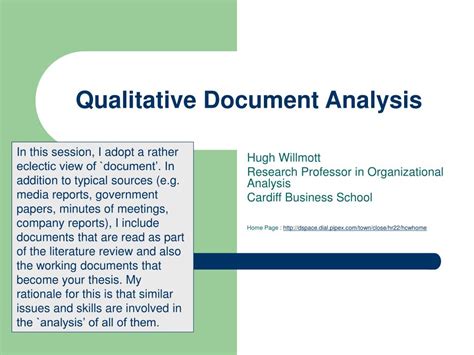 how to do document analysis in qualitative research