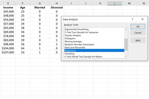how to do dummy variables in excel