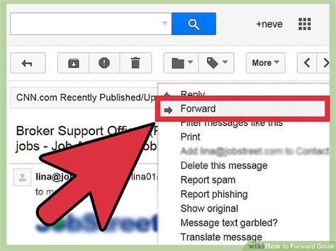 how to do email forwarding in gmail app