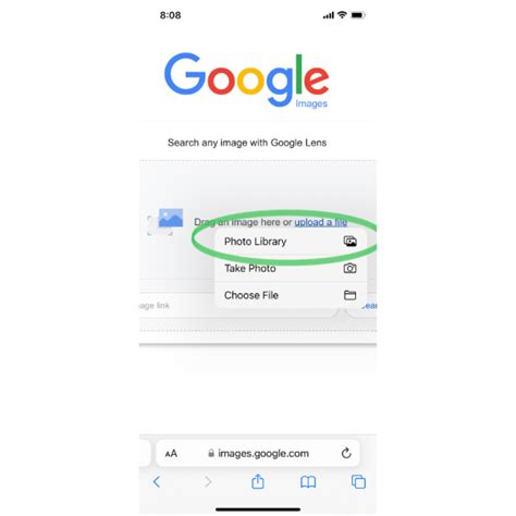 how to do image search on apple