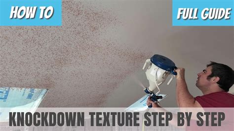 how to do knockdown texture with a hopper