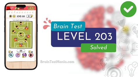 how to do level 203 on brain test