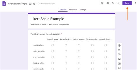 how to do likert scale on google forms