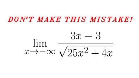 how to do limits to negative infinity
