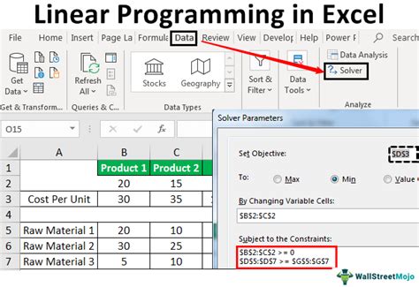 how to do linear algebra in excel