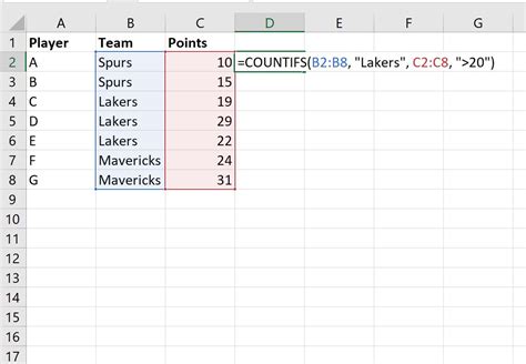 how to do multiple count if statements in excel