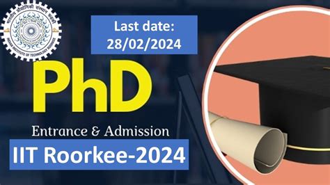how to do phd from iit roorkee