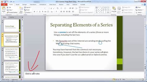 how to do ppt presentation with notes