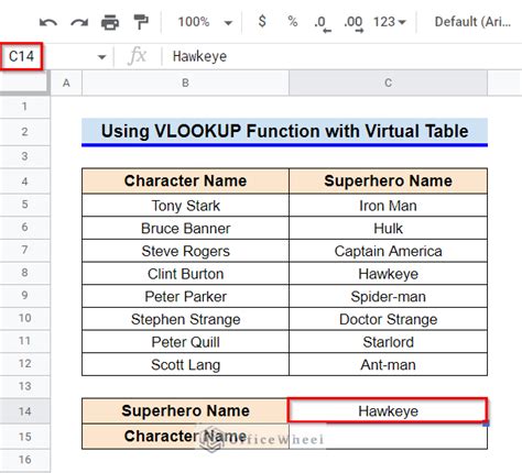 how to do reverse vlookup in google sheets