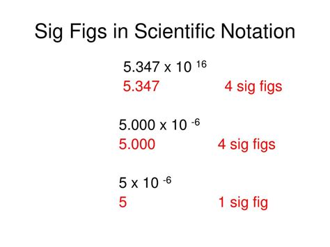 how to do scientific notation with sig figs
